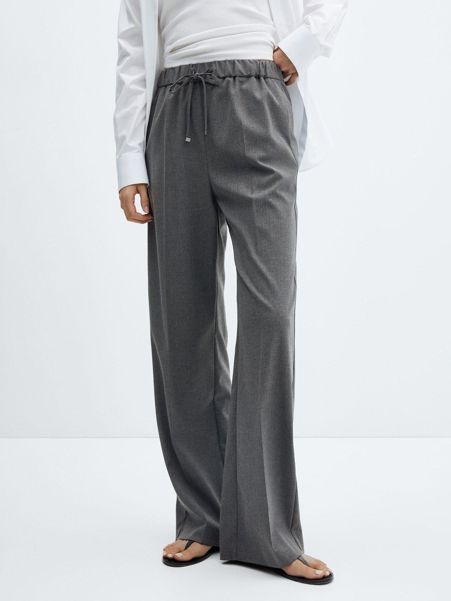 Mango Wide Leg Trousers