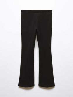 Mango Kids' Nerve Leggings, Black - view 2, Black