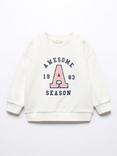 Mango Baby Awesome Season Sweatshirt, Natural White