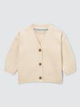 John Lewis Baby V Neck Cardigan, Cream