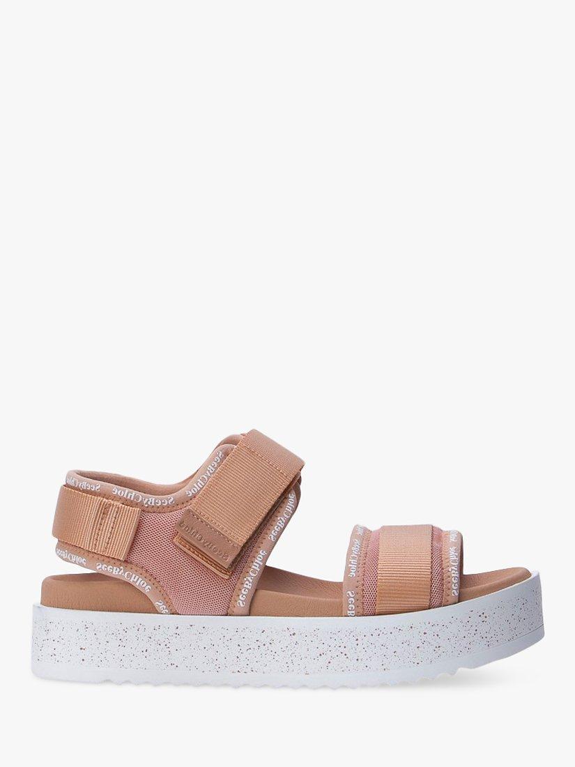 See By Chloé Pipper Sport Platform Sandals, Salmon, 4