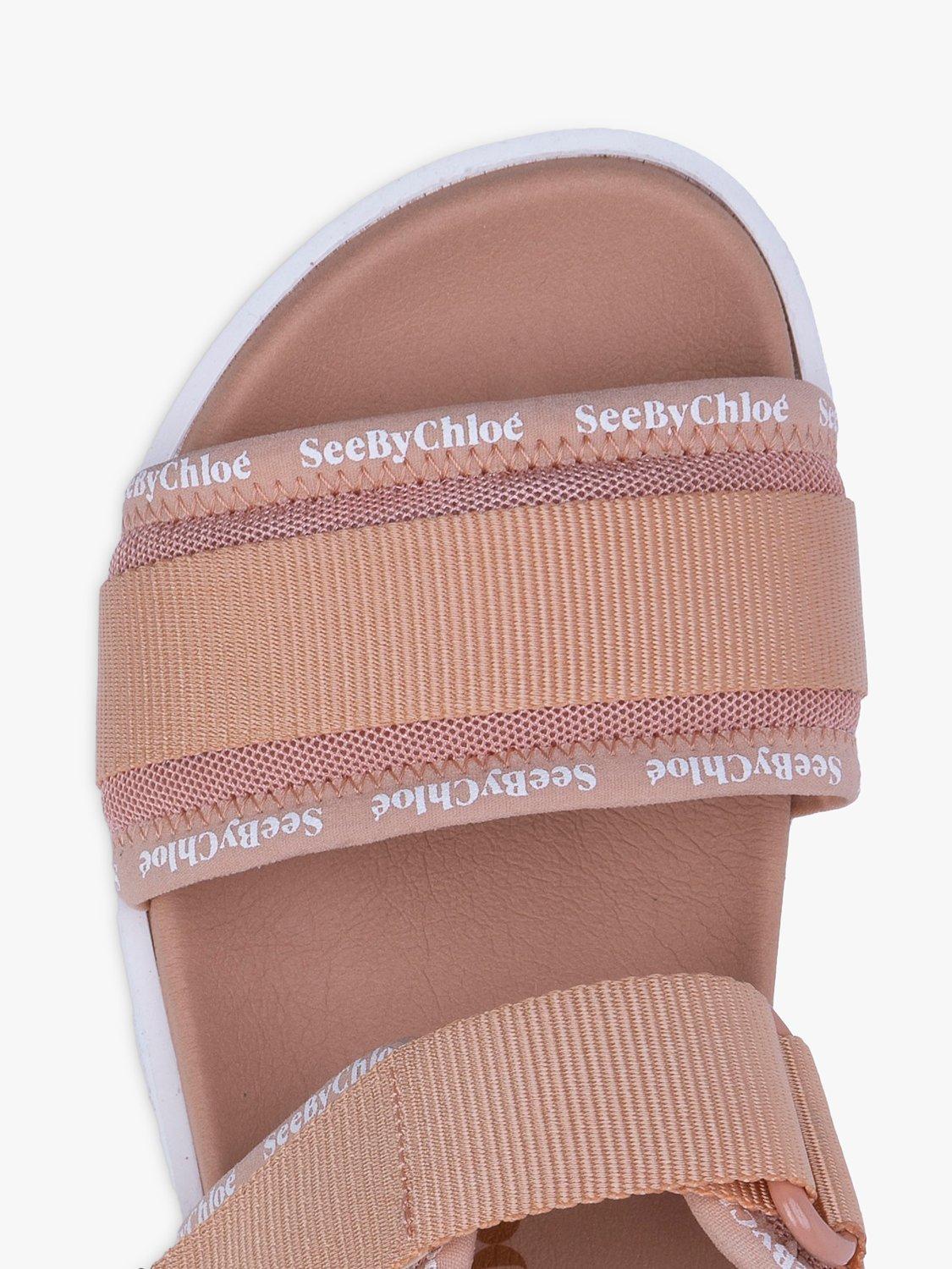 See By Chloé Pipper Sport Platform Sandals, Salmon, 4