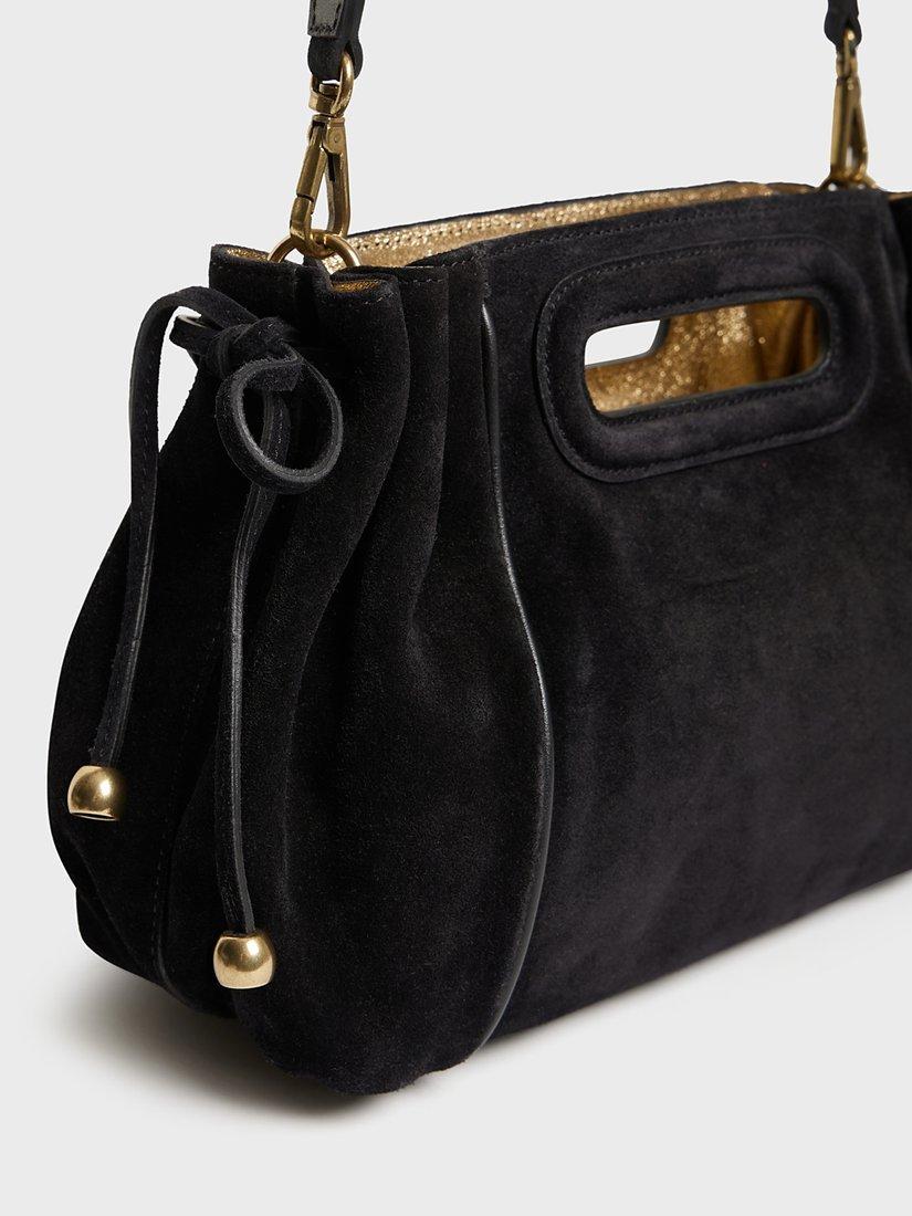 Gerard Darel Mini Dany Suede Bag, Black
