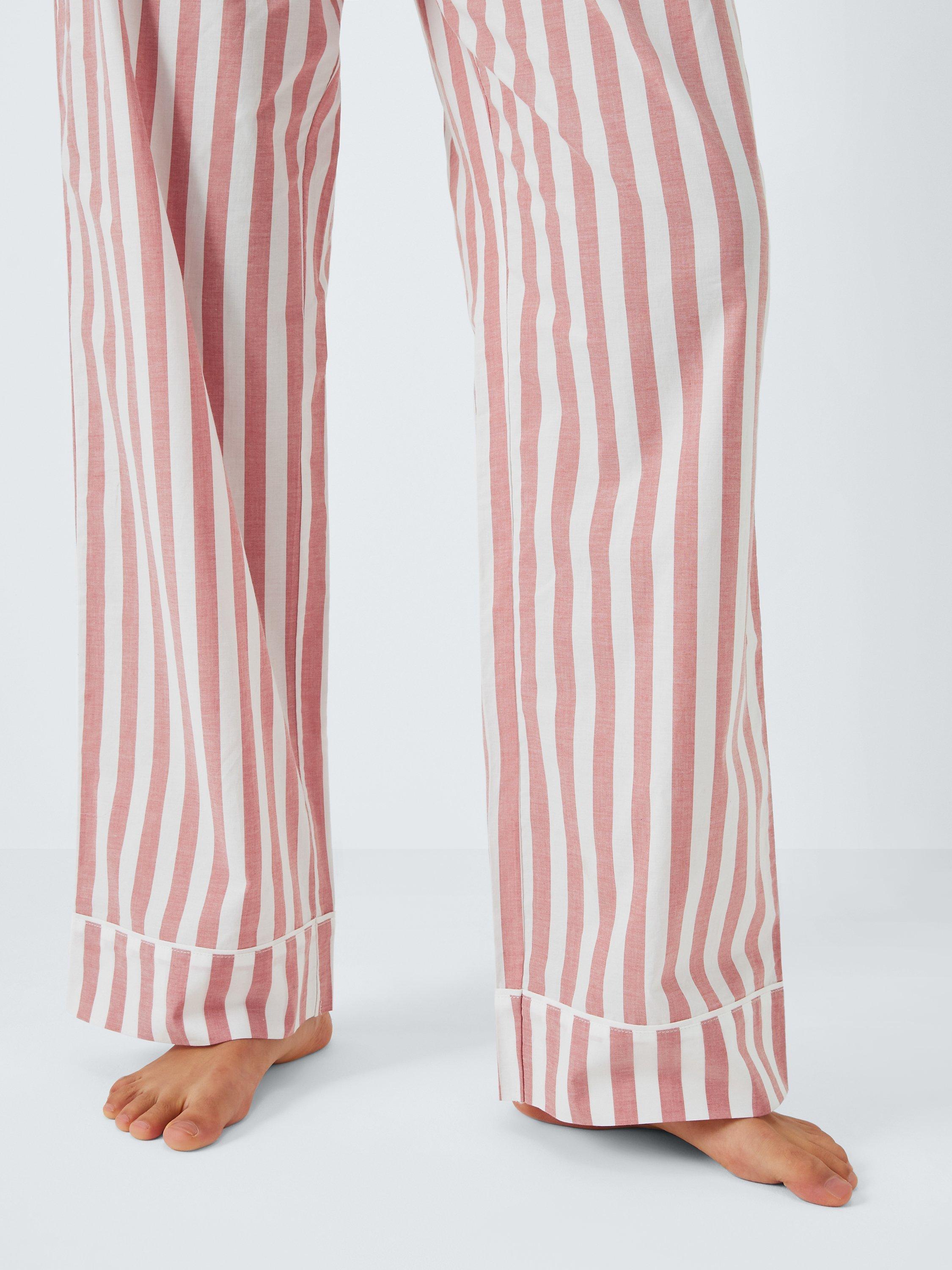 Product image 6 of 6, which shows John Lewis Kora Stripe Pyjama Bottoms, Desert Rose, 10