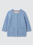 John Lewis Baby Classic Cardigan, Blue