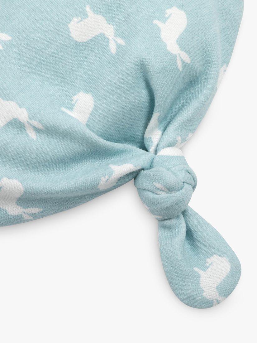 Product image 6 of 8, which shows The Little Tailor Baby Luxury 3 Piece Gift Set, Blue/White, 0-3 months