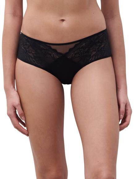 Chantelle Floral Touch Shorty Knickers, Black