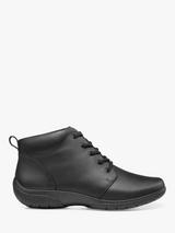 Hotter Ellery Wide Fit Leather Ankle Boots Black