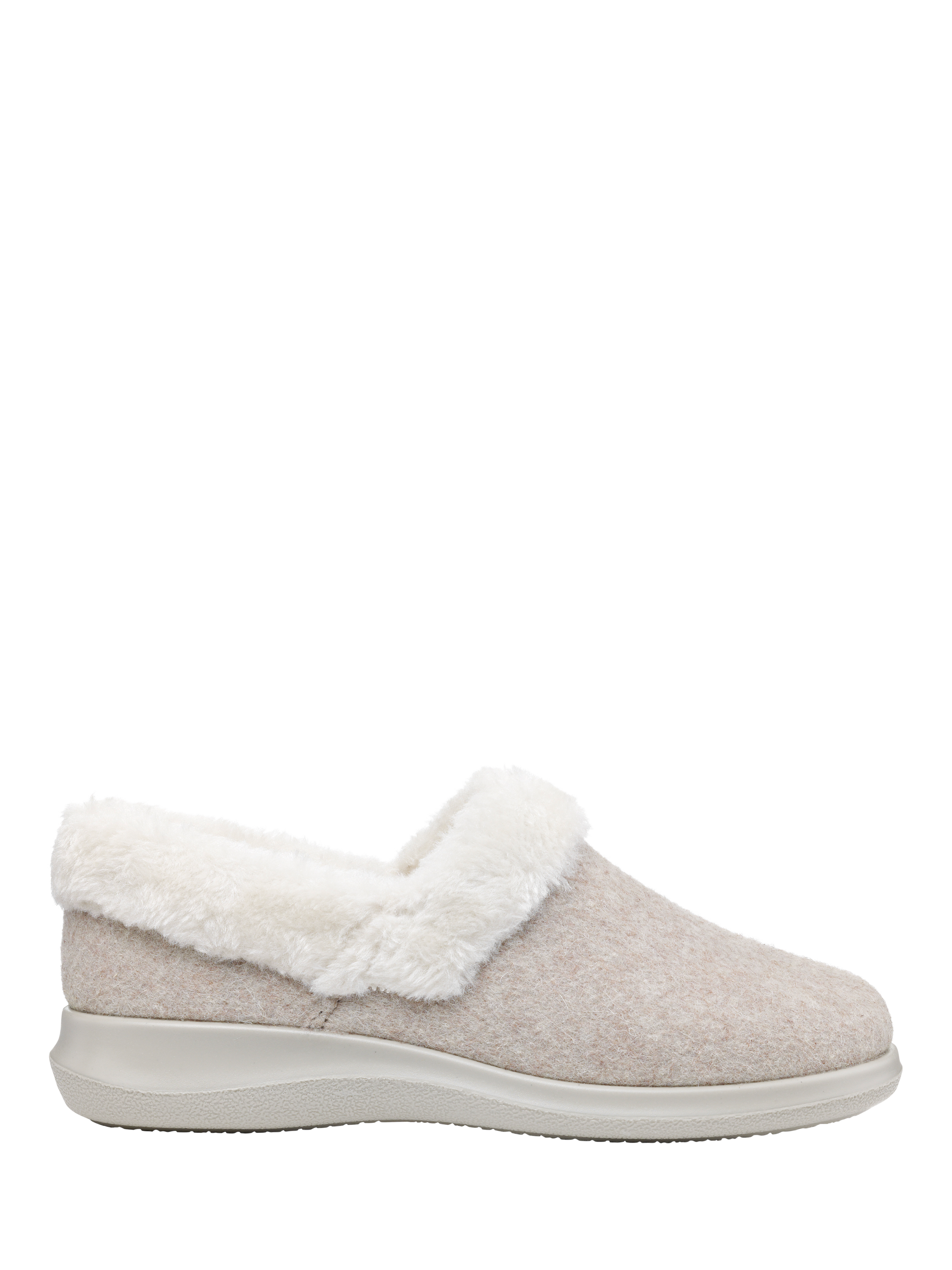 Hotter Snug Classic Faux Fur Lined Slippers, Oatmeal