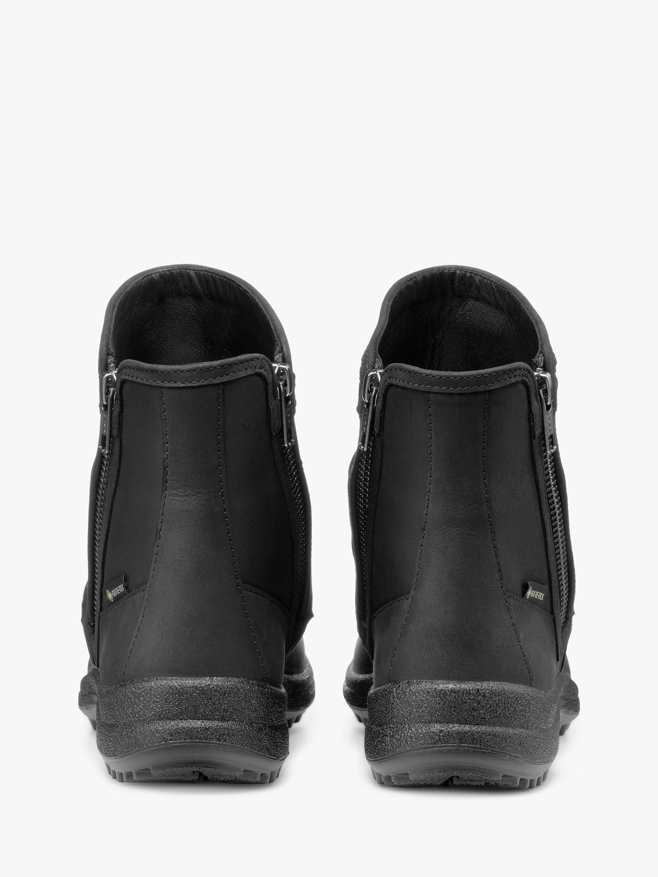 Product image 4 of 4, which shows Hotter Terrain Wide Fit Waterproof Walking Boots, Black, 3.5