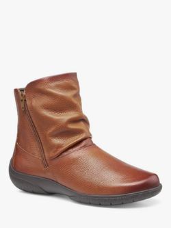 Hotter Whisper Wide Fit Slouch Ankle Boots - view 2, Tan