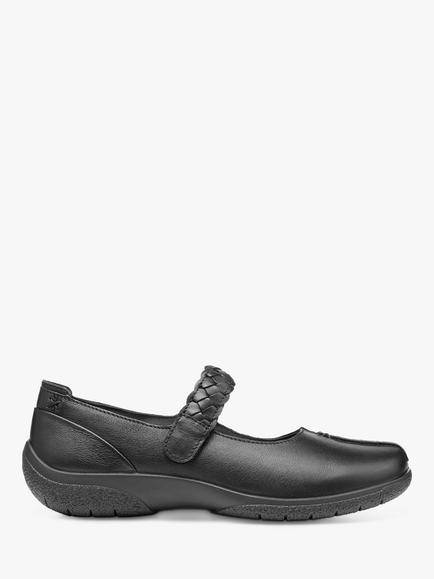 Hotter Shake II Classic Mary Jane Shoes, Black, Black