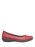 Hotter Robyn II Ballet Pumps, Red