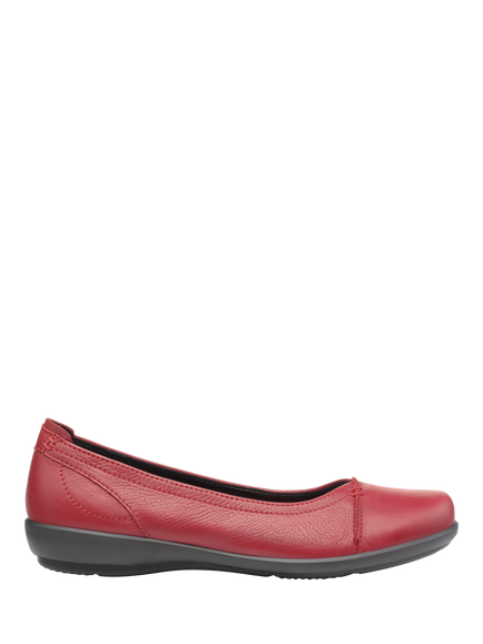 Hotter Robyn II Ballet Pumps, Red