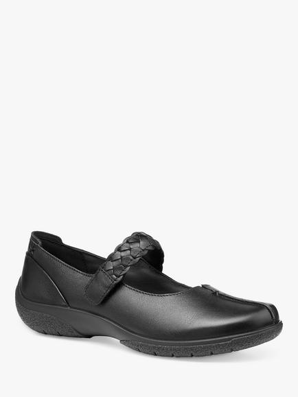 Hotter Shake II Extra Wide Fit Classic Mary Jane Shoes, Black - view 2, Black