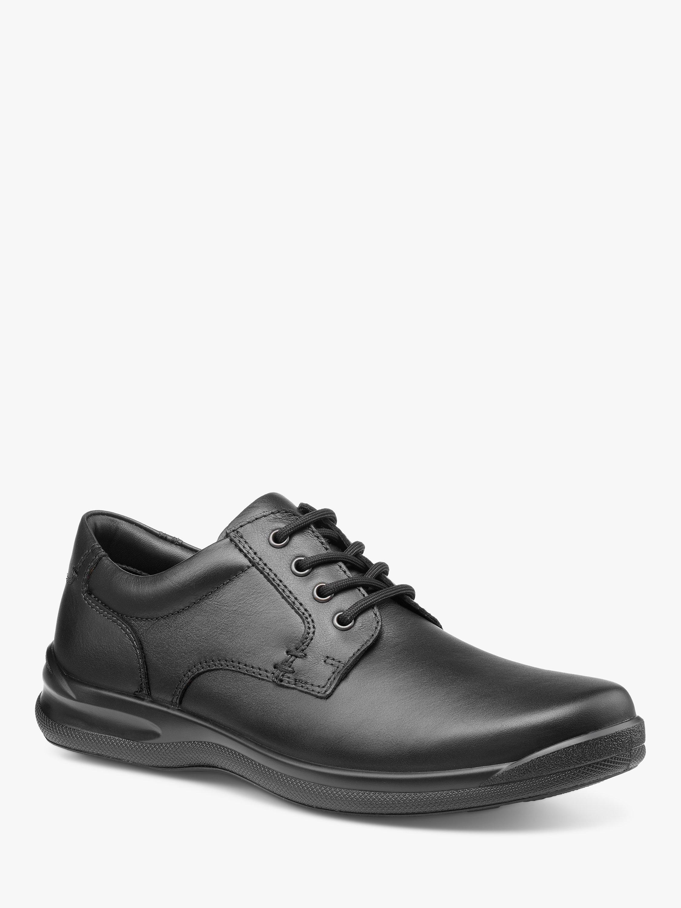 Hotter Burton II Classic Leather Lace-Up Derby Shoes, Black, 6S