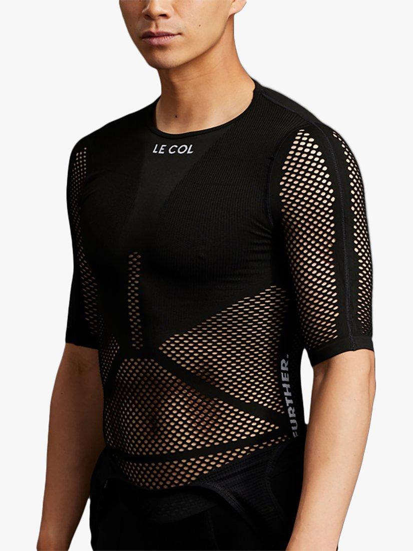 Le Col Unisex Pro Mesh Short Sleeve Base Layer Cycling Top Black