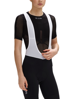 Le Col Unisex Pro Mesh Short Sleeve Base Layer Cycling Top - view 2, Black