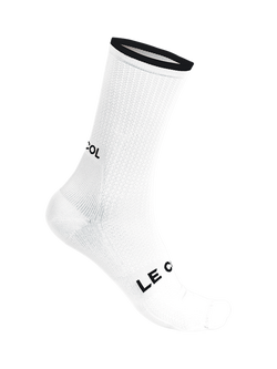 Le Col Cycling Socks, White/Black