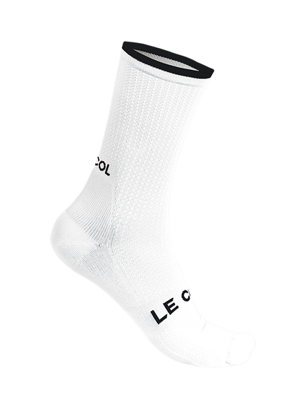 Le Col Cycling Socks, White/Black