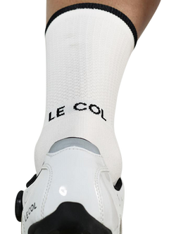 Le Col Cycling Socks - view 2, White/Black