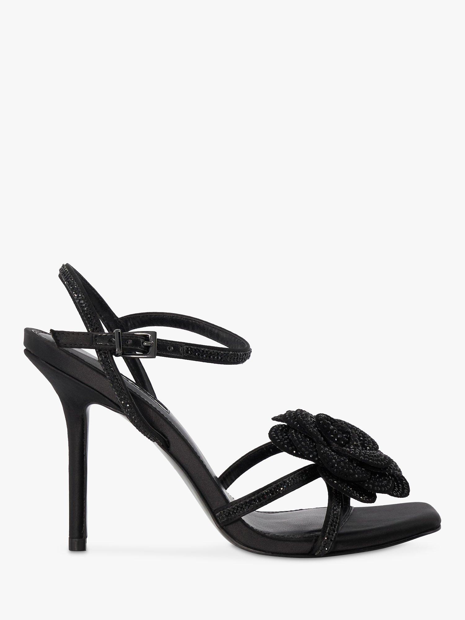 Dune Medallion Satin Embellished Sandals