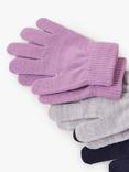 Angels by Accessorize Kids' Gloves, Pack of 3, Purple/Multi