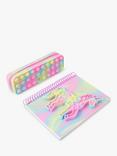 Angels by Accessorize Kids' Unicorn Push Popper Pencil Case & Note Book Set, Multi