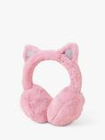 Angels by Accessorize Kids' Fluffy Cat Ear Muffs, Pink