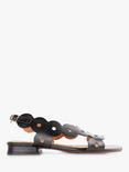 Chie Mihara Teide Leather Sandals, Black