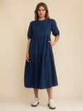 Nobody's Child Rochelle Organic Cotton Denim Midi Dress