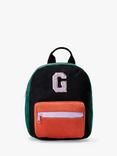 Small Stuff Kids' Initial Colour Block Backpack, Multi, G