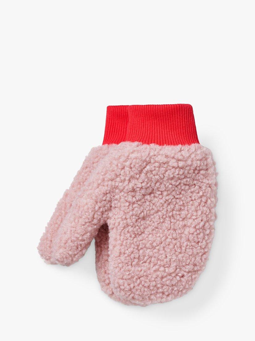 Small Stuff Kids' Borg Mittens, Pink, 6-9 years