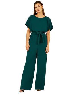 Mela London Batwing Stretch Jumpsuit, Green
