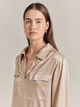 Ghost Katya Blouse, Taupe