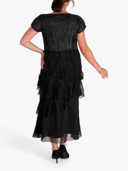 chesca Tiered Midi Dress - view 2, Black