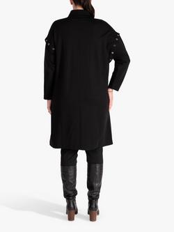 chesca Ponteroma Longline Jacket, Black - view 2, Black