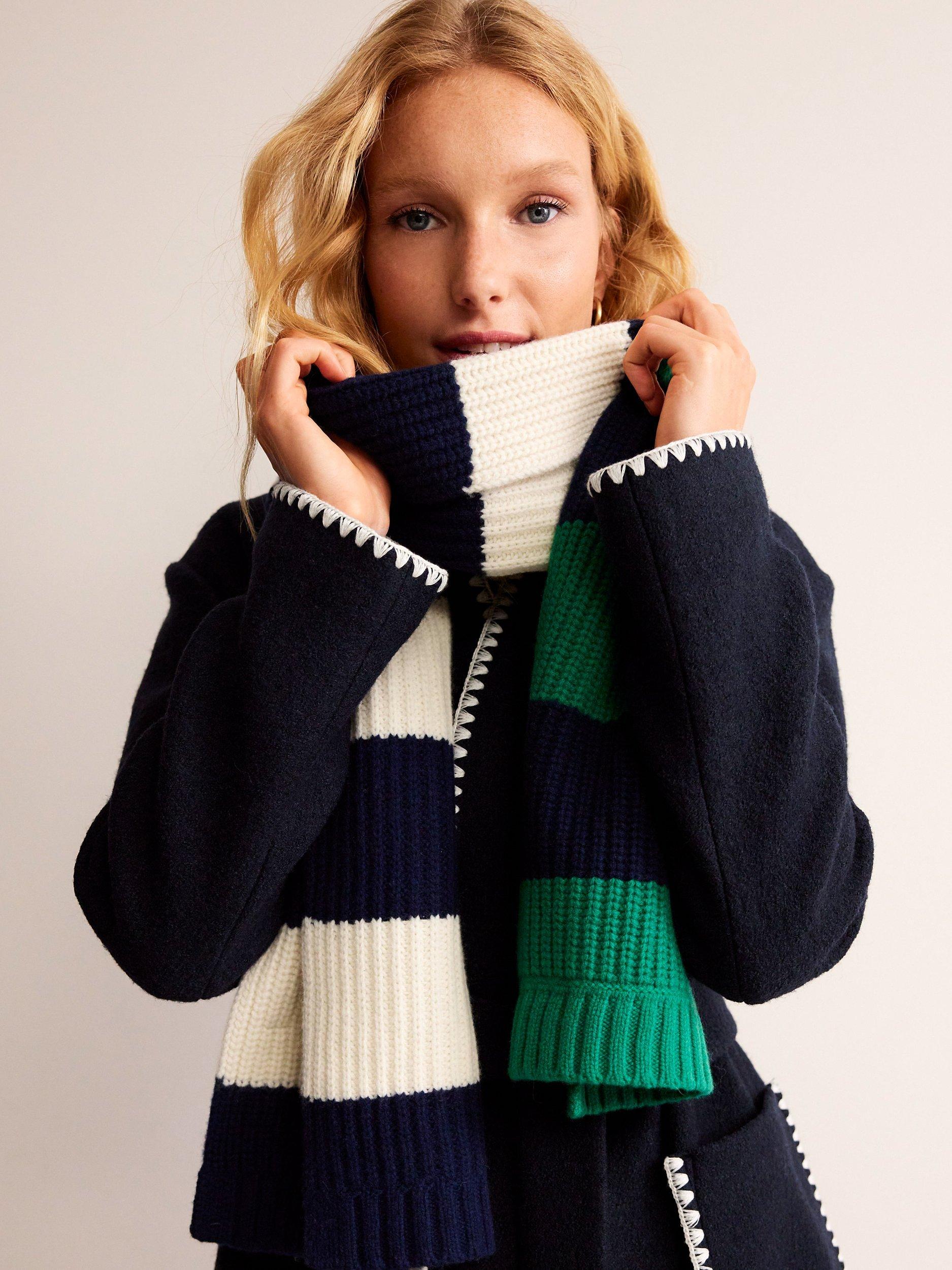 Boden Belted Short Wrap Coat, Navy