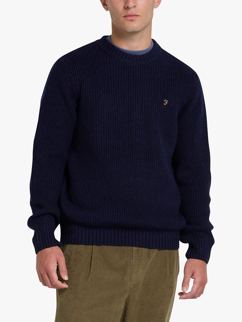 Fara Hayes Crew Neck Jumper, Navy