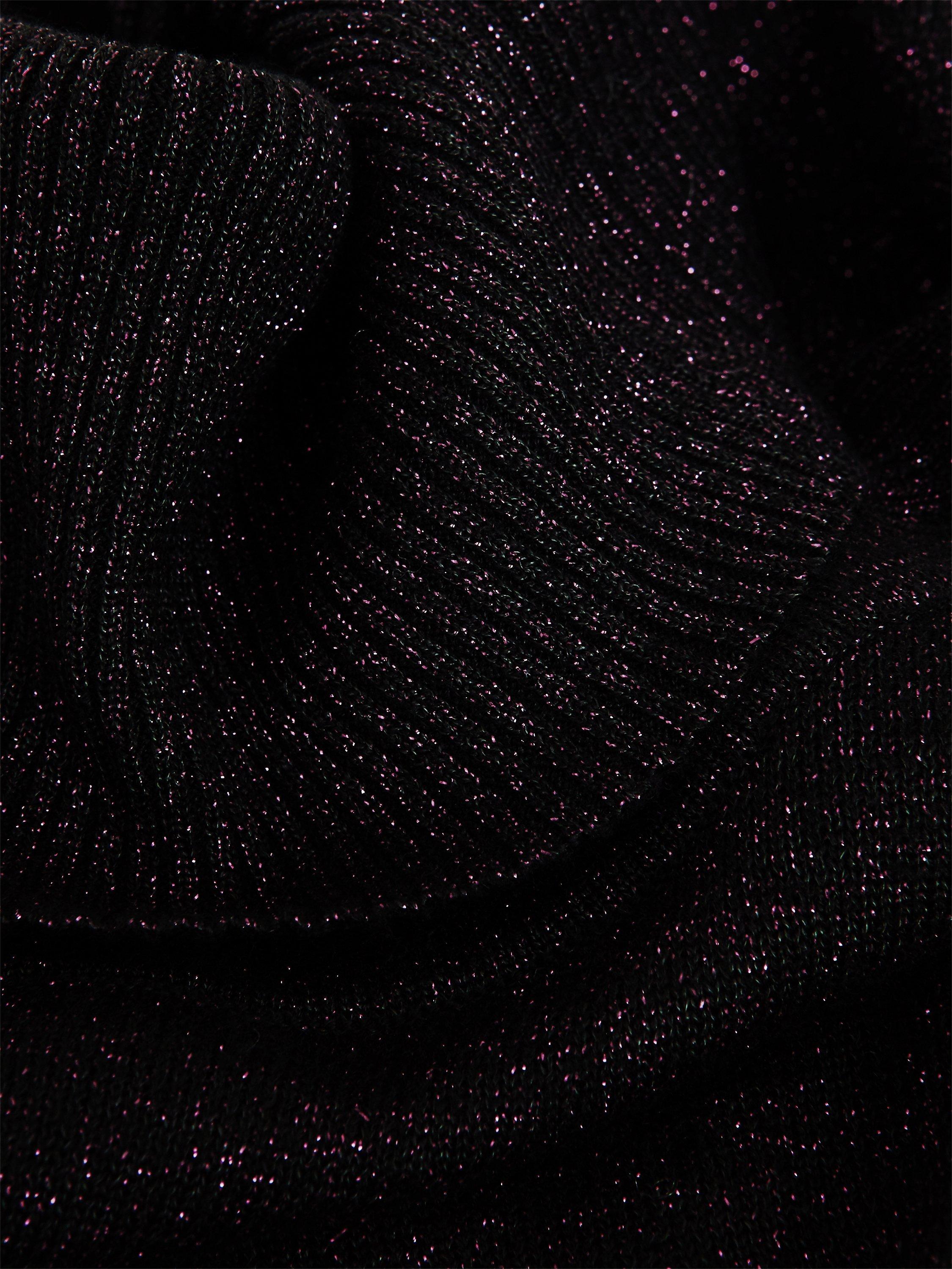 Product image 2 of 6, which shows Hobbs Olive Roll Neck Jumper, Black/Red, S