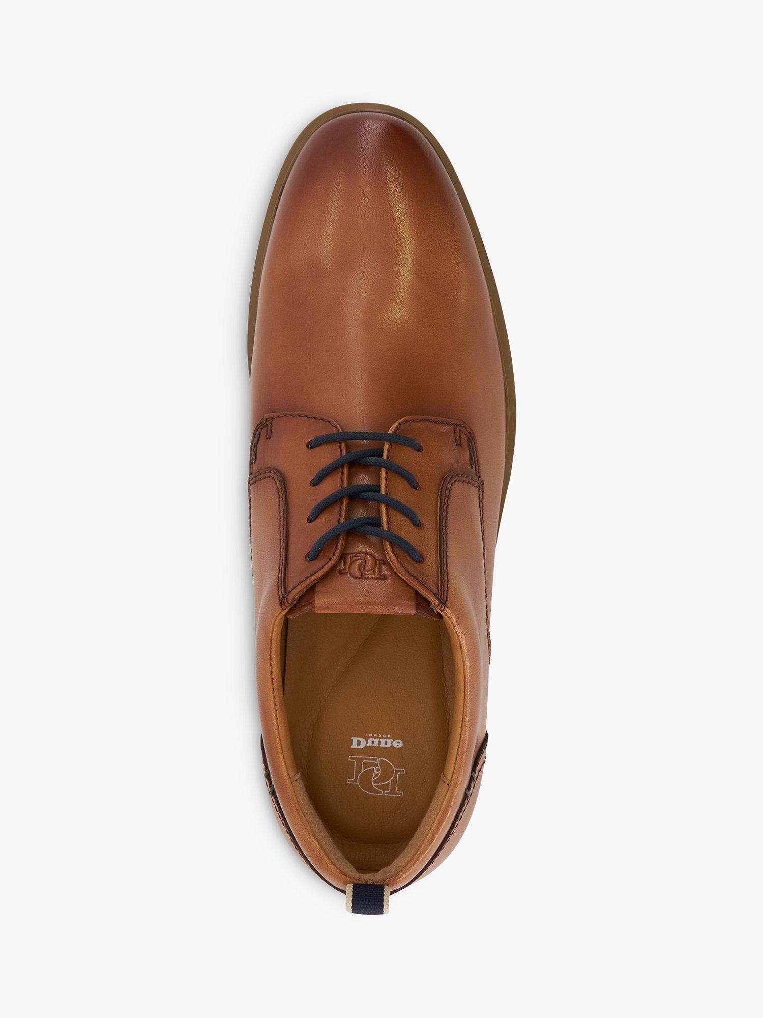 Product image 4 of 5, which shows Dune Wide Fit Blaksley Leather Plain Toe Hybrid Sole Shoes, Tan, EU45