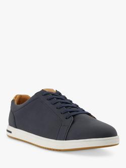 Dune London Wide Fit Tezzy Lace Up Trainers - view 2, Navy
