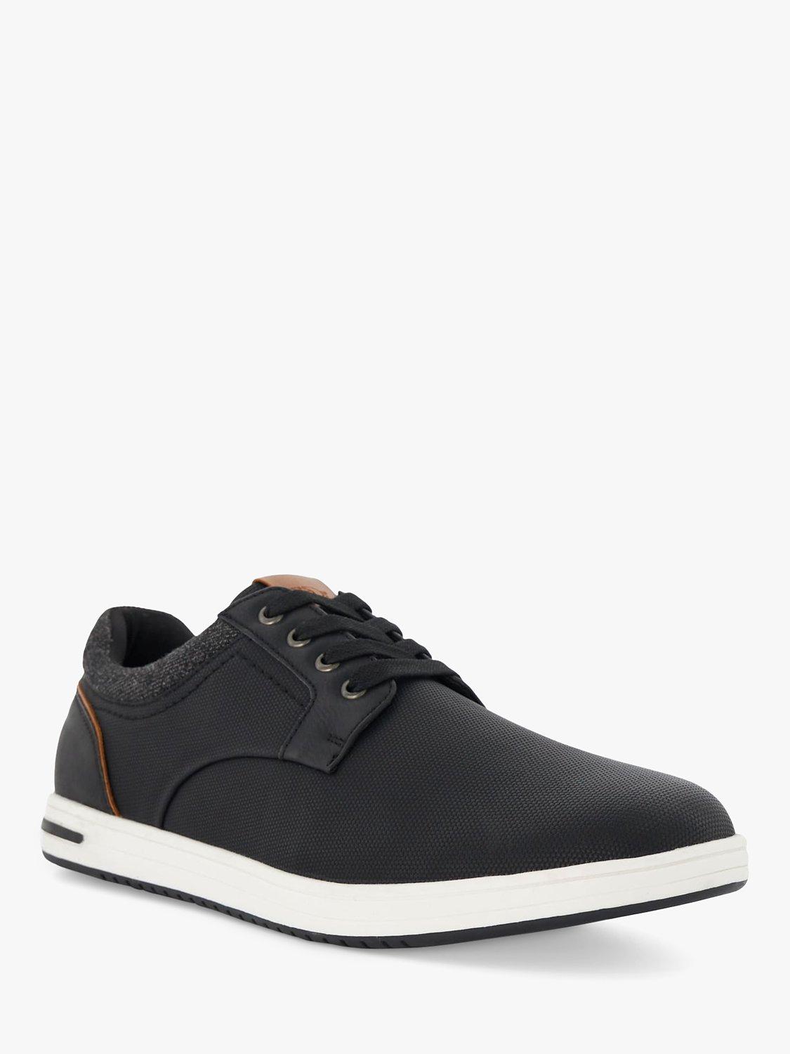 Product image 2 of 4, which shows Dune Wide Fit Trip Collar Embossed Plims, Black, EU44