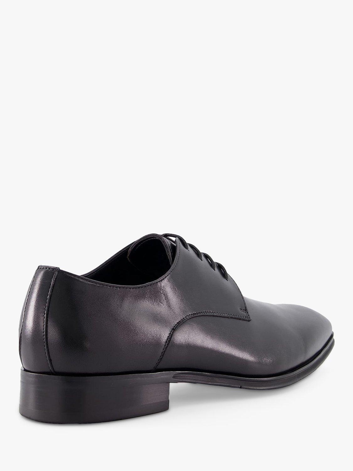 Product image 3 of 4, which shows Dune Wide Fit Satchel Leather Oxford Shoes, Black, EU43