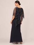 Adrianna Papell Beaded Popover Dress, Midnight