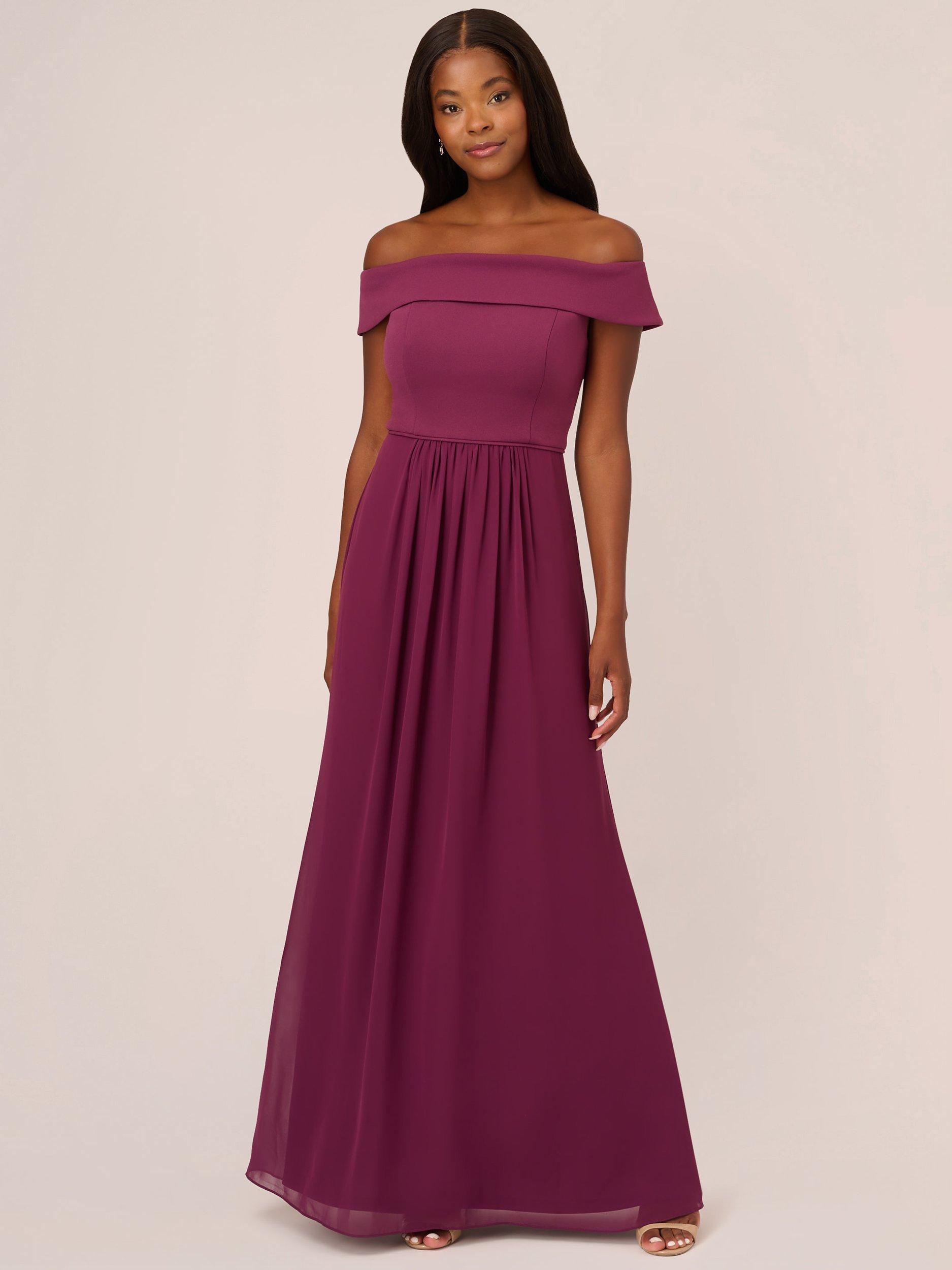 Adrianna papell aubergine dress best sale