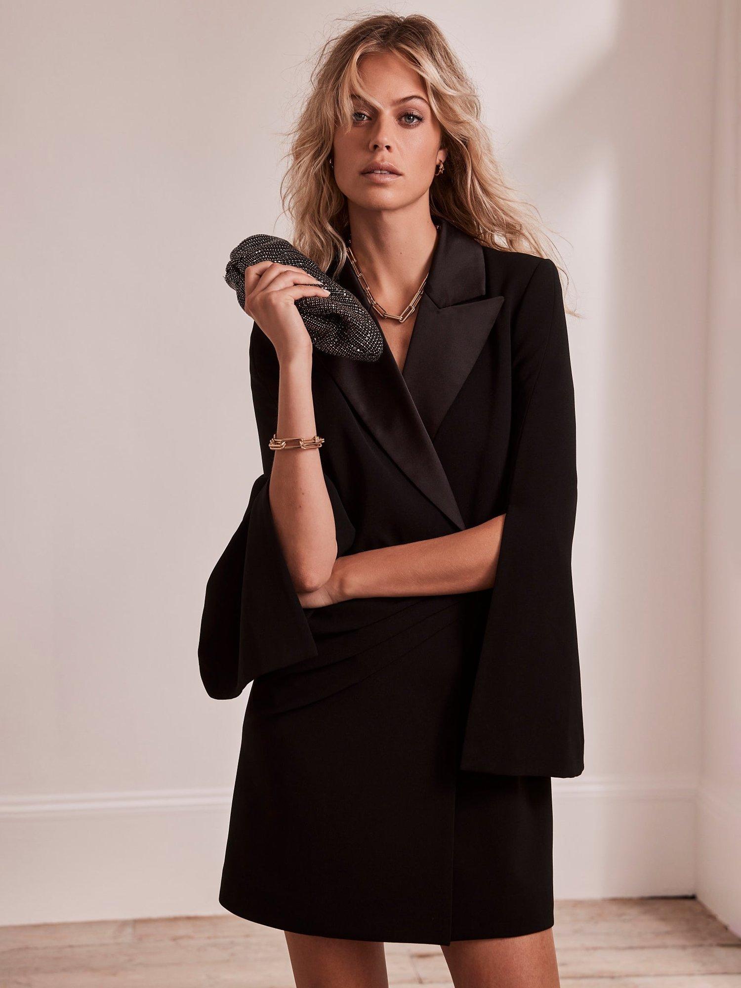 Black blazer mini dress hotsell