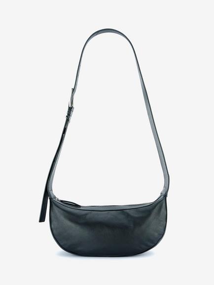 Mint Velvet Leather Sling Bag, Black - view 2, Black