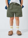 John Lewis Kids' Plain Jogger Shorts, Pack of 2, Blue/Khaki