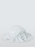 John Lewis Heirloom Collection Baby Floral Stripe Hat, Blue